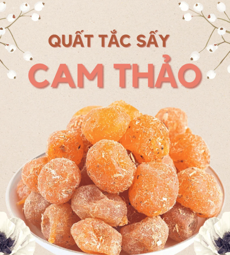 Quất Tắc Sấy Cam Thảo Sấy Nguyên Trái Chua Ngọt Bổ Dưỡng Siêu Ngon