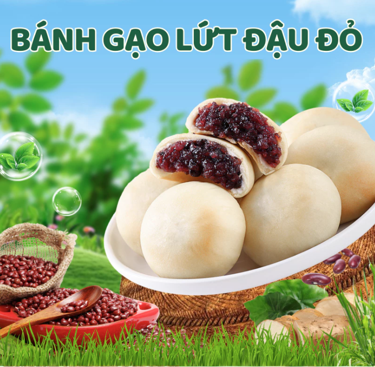 Bánh Đậu Đỏ Gạo Lứt