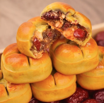 Bánh Táo Đỏ Chà Là Óc Chó Không Đường Ăn Kiêng healthy