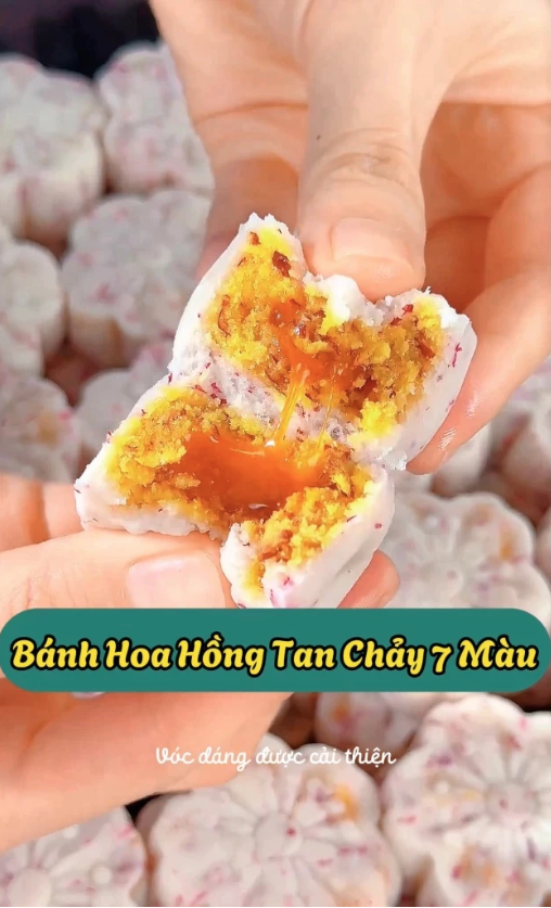 Bánh Hoa Hồng Tan Chảy 7 Màu