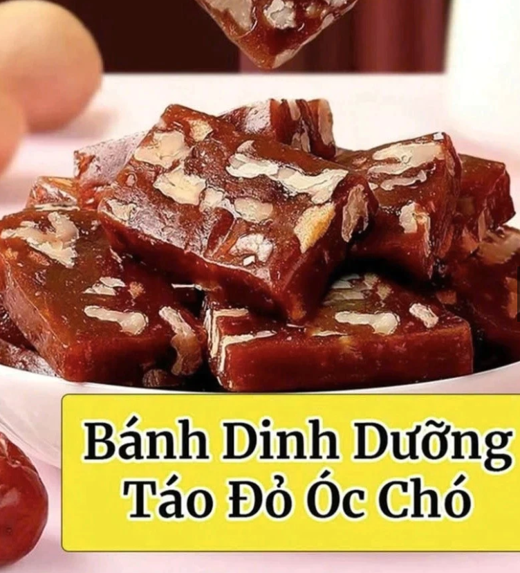 Bánh Táo Đỏ Hạt Óc Chó Không Đường Giàu Dinh Dưỡng
