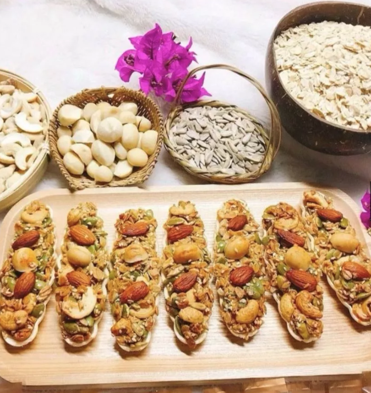Bánh Thuyền Mix Hạt Dinh Dưỡng Plant Food, Thơm Ngon Giàu Dinh Dưỡng