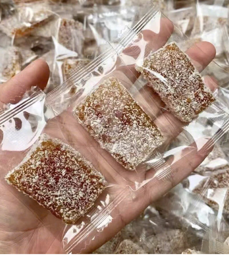 Bánh Gừng Táo Đỏ - Đồ Ăn Nhẹ Tốt Cho Sức Khoẻ, Không Đường, Khí Huyết Lưu Thông. 1  túi / 1 lbs