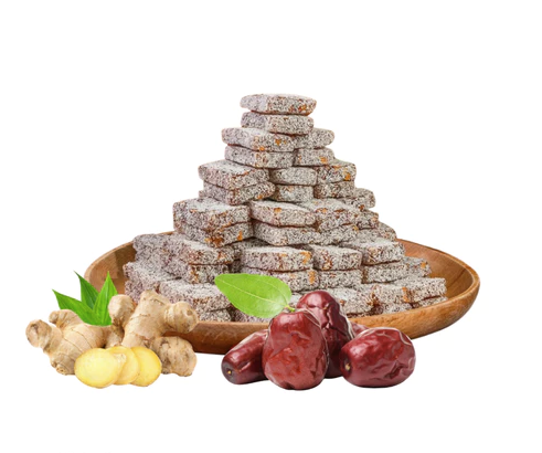 Bánh Gừng Táo Đỏ - Đồ Ăn Nhẹ Tốt Cho Sức Khoẻ, Không Đường, Khí Huyết Lưu Thông. 1  túi / 1 lbs